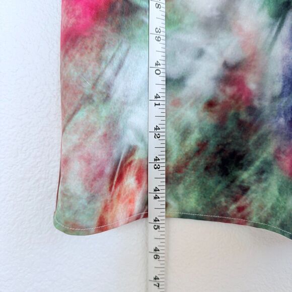 Adam Lippes Collective x RTR Floral Silky Slip Midi Dress in Red Green Multi 6 - Picture 14 of 16